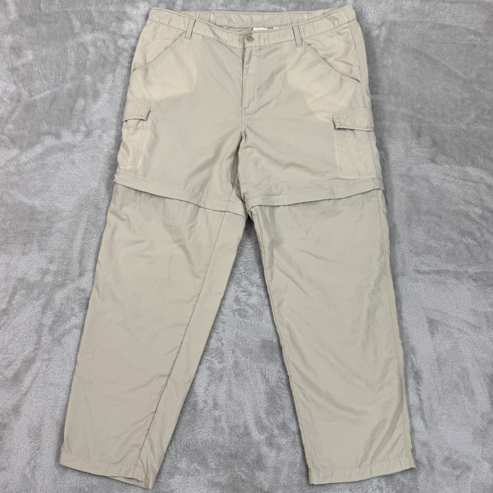 Columbia Pants Womens XL PFG Omni-Shade Convertible Ripstop Fishing UPF 50 Camp